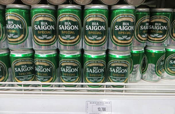 Пиво Saigon во Вьетнаме