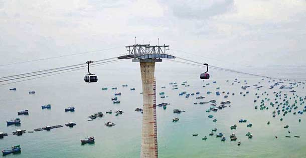 Самая длинная канатная дорога во Вьетнаме